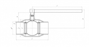 Кран шаровой ALSO приварной редуцированный DN 20-800 PN 25-40